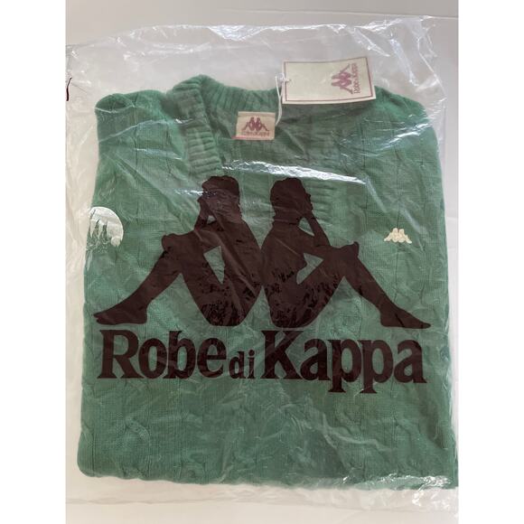 Kappa Robe Nembus Knit Golf Vest Green Made In Italy Large NWT - Picture 7 of 9